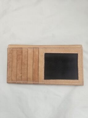 Genuine Leather Wallet - Tan Minimalist Organizer